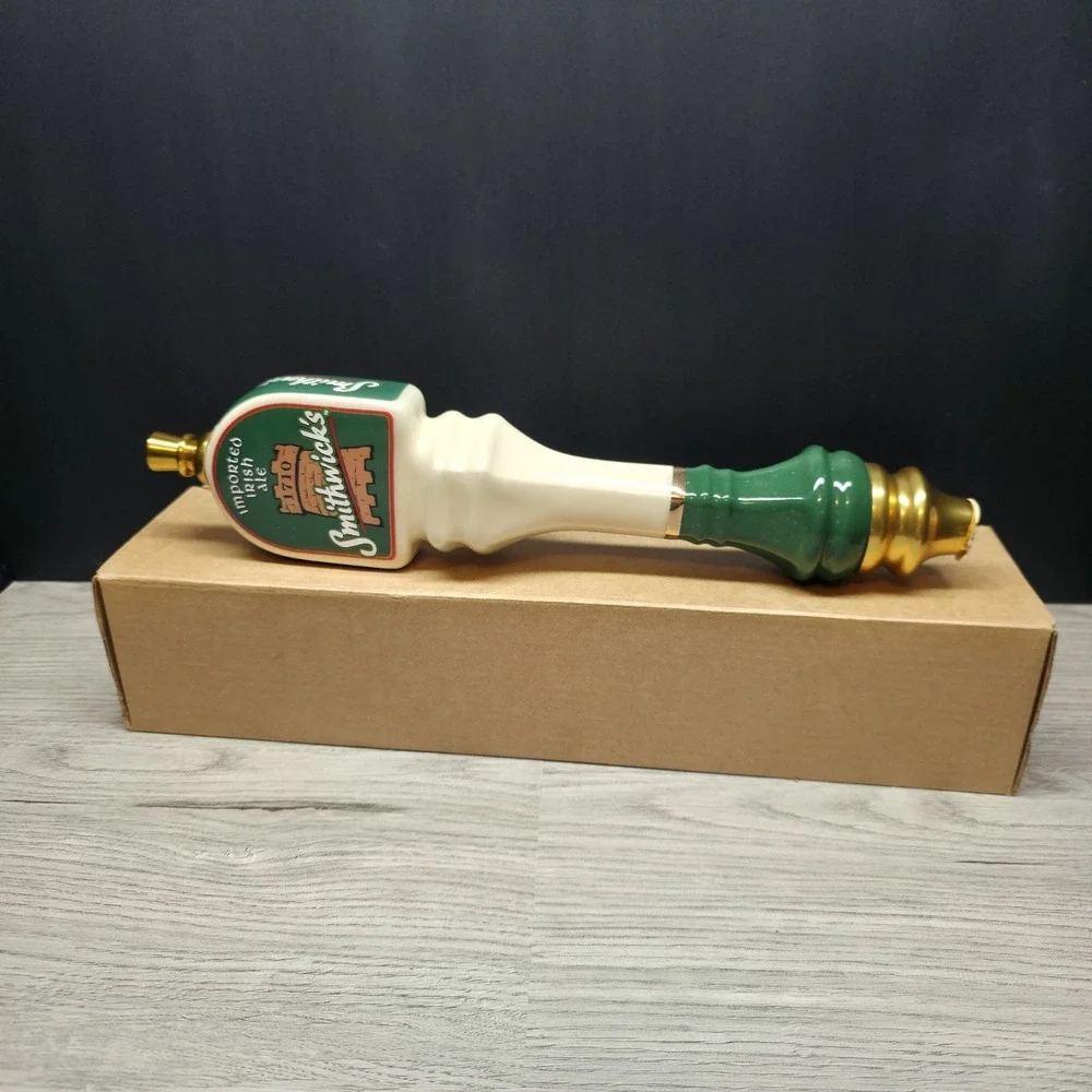 SMITHWICK'S IMPORTED IRISH ALE  Ceramic Beer Tap Handle - Handmade - New In Box